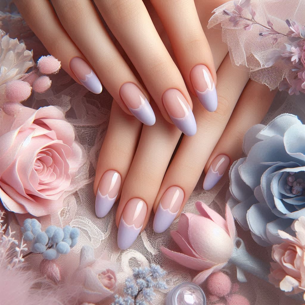 Lavender French Tips