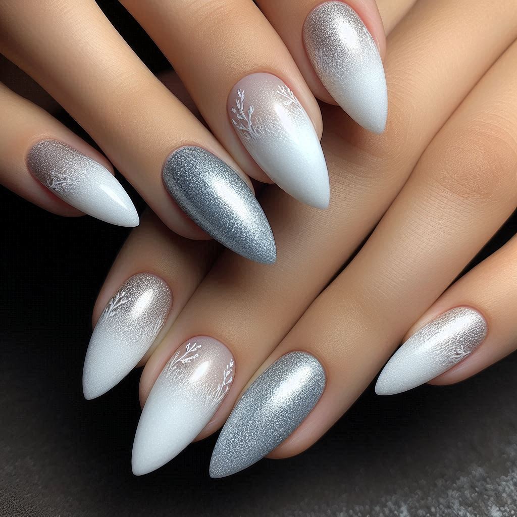 Cherry Bomb Cat Eye French Tips
