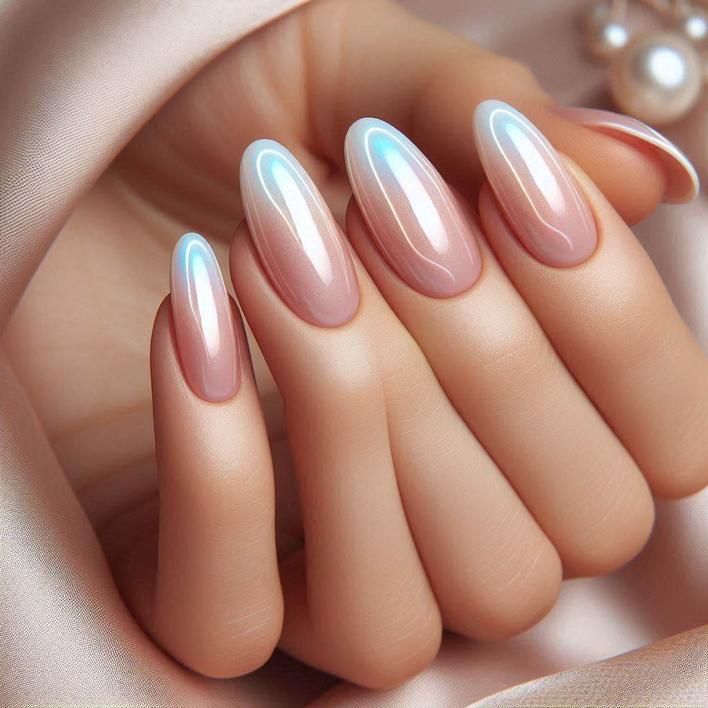 Glazed Donut French Tips