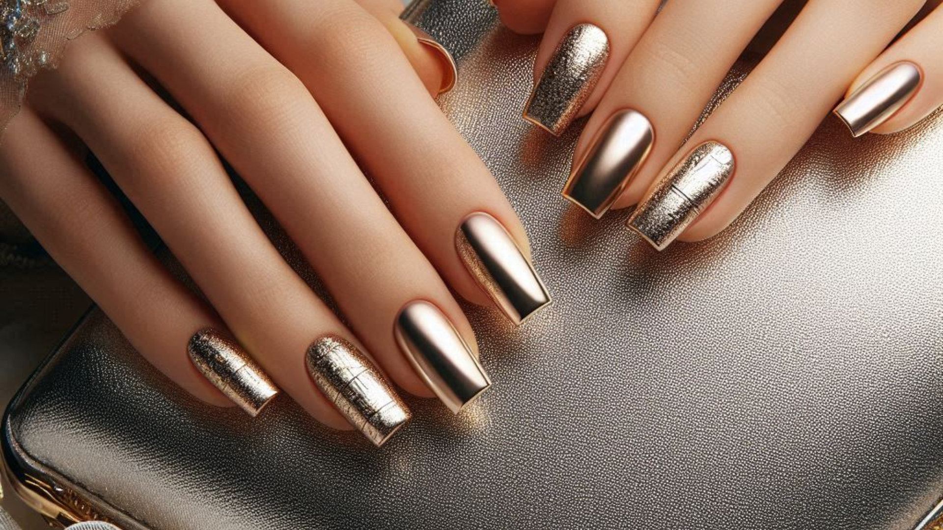 French Tip Nails Square