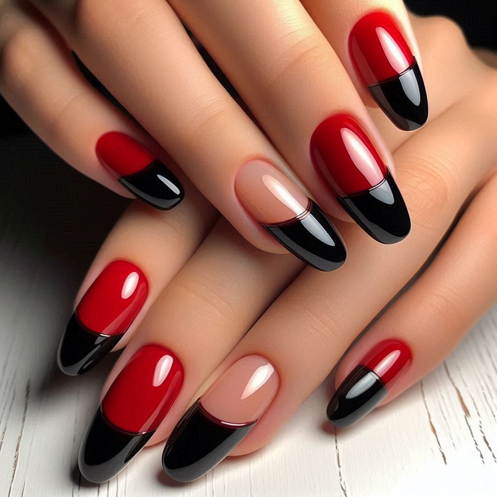 Red Base with Black Tips