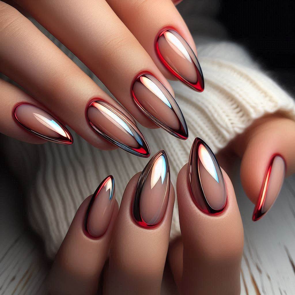 Chrome Red Thin Tips