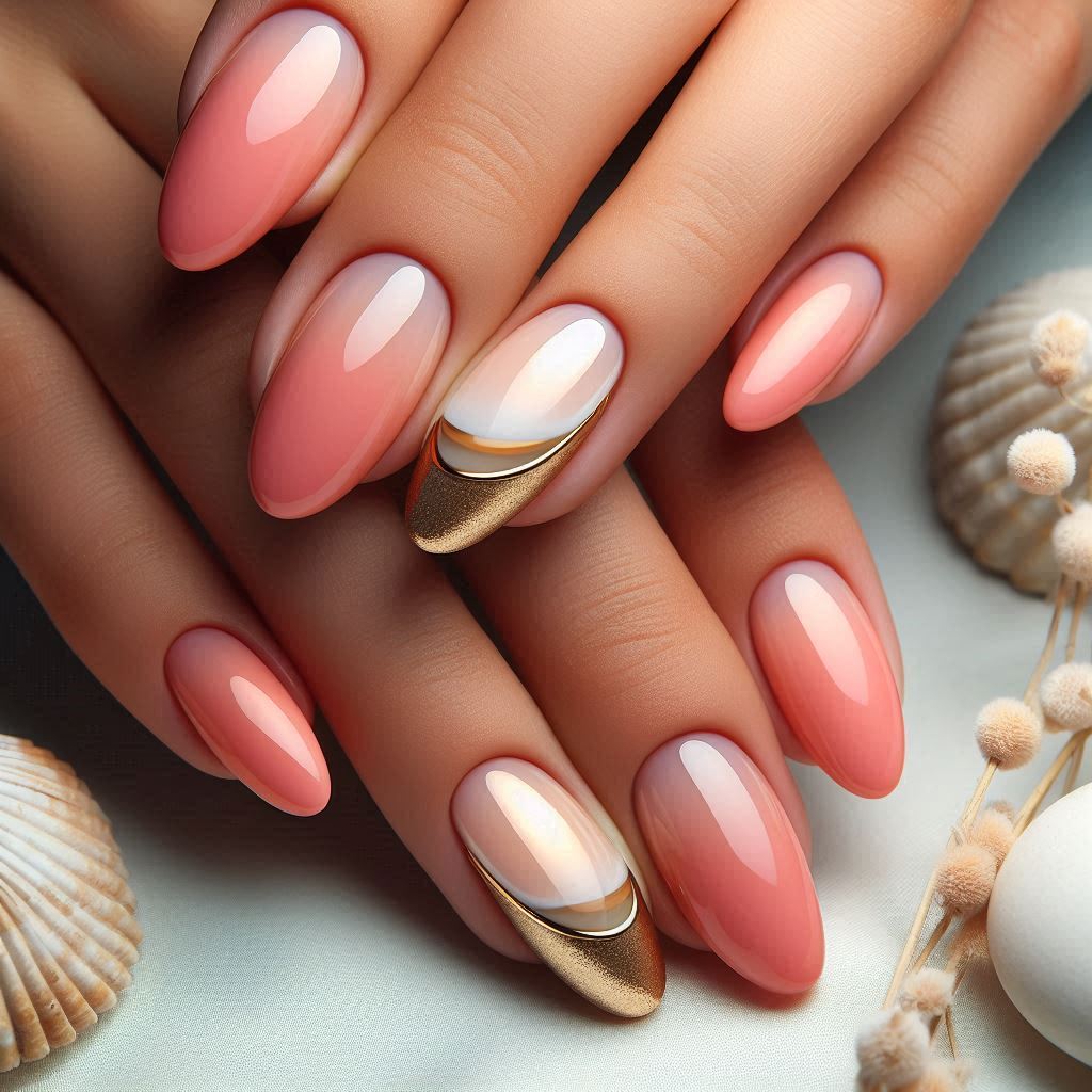 Sunset Gradient French Tips