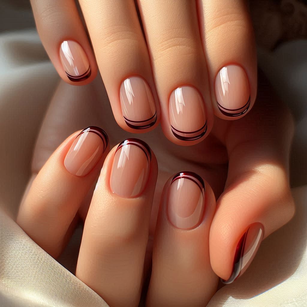 Minimalist Line French Tips