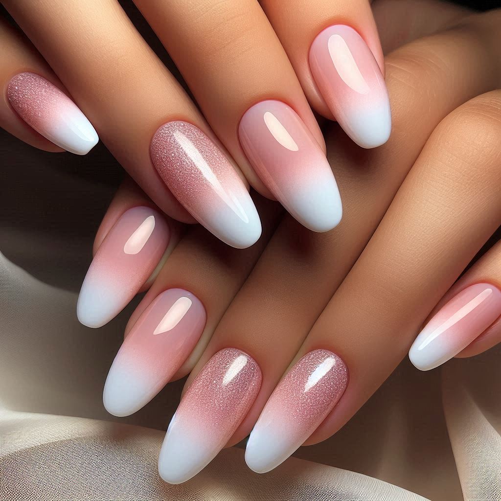 Pearl Ombre French Tips