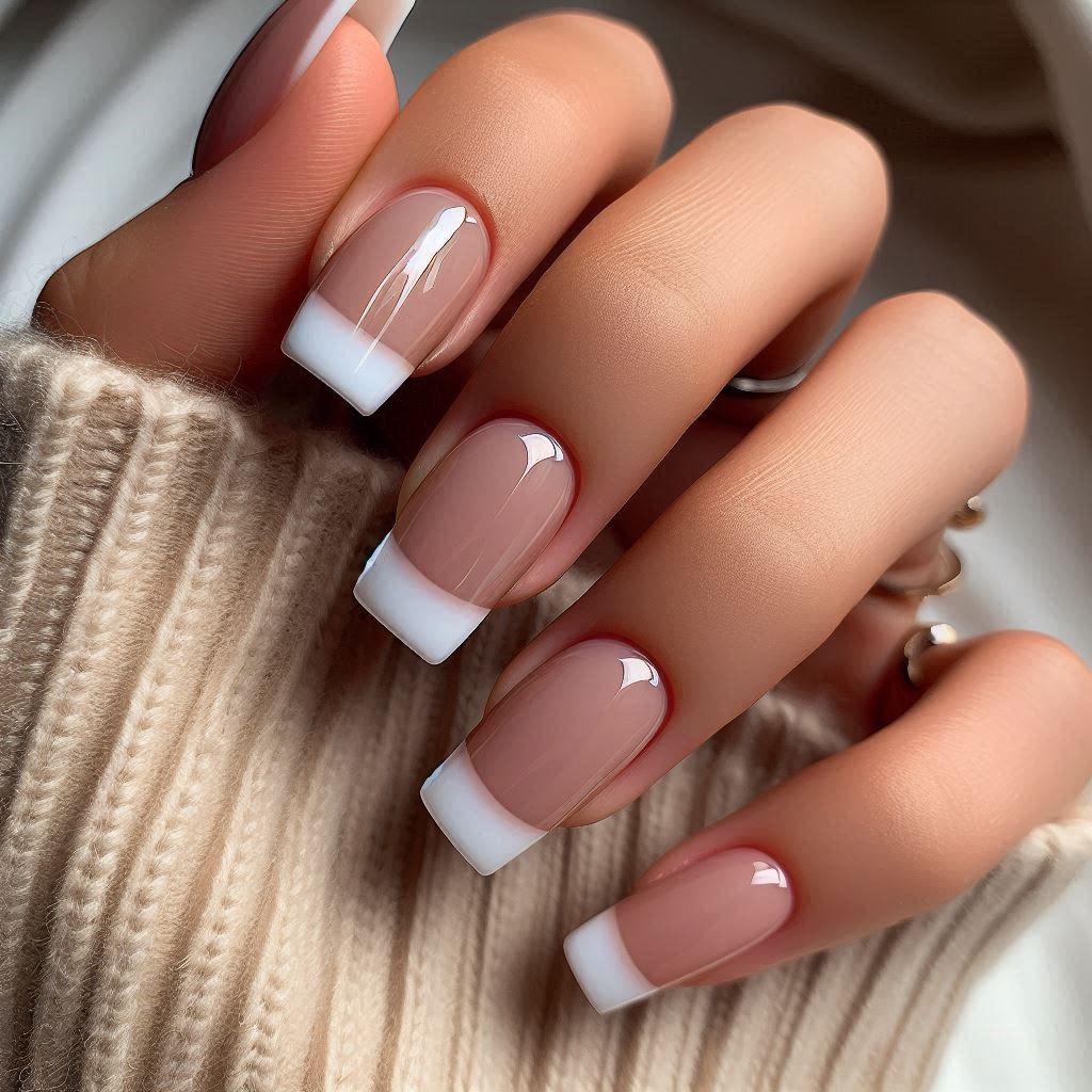 Clean French Tips for a Minimal Look