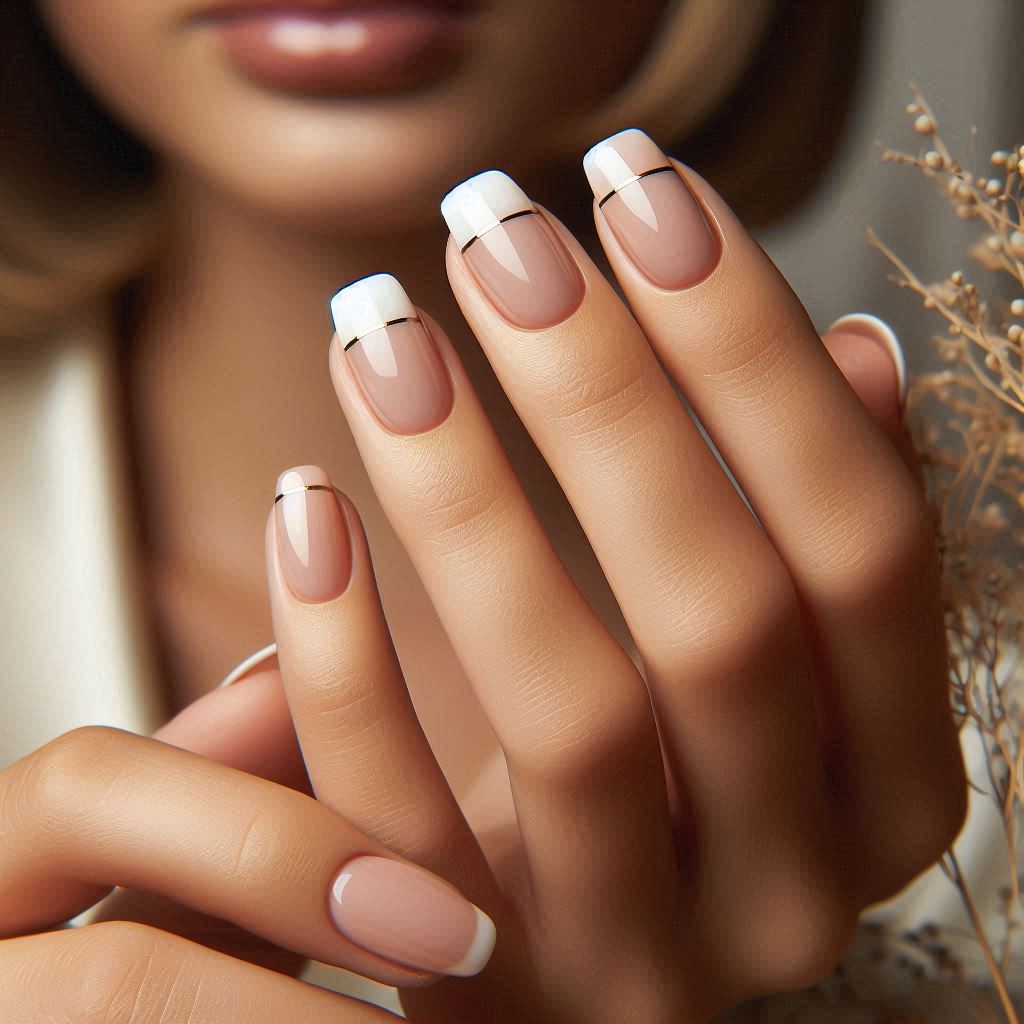 Classic French Tips with a Twist