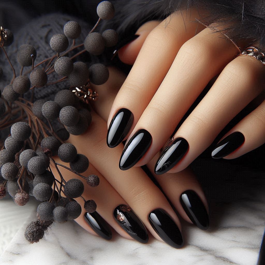 Glossy Black Elegance