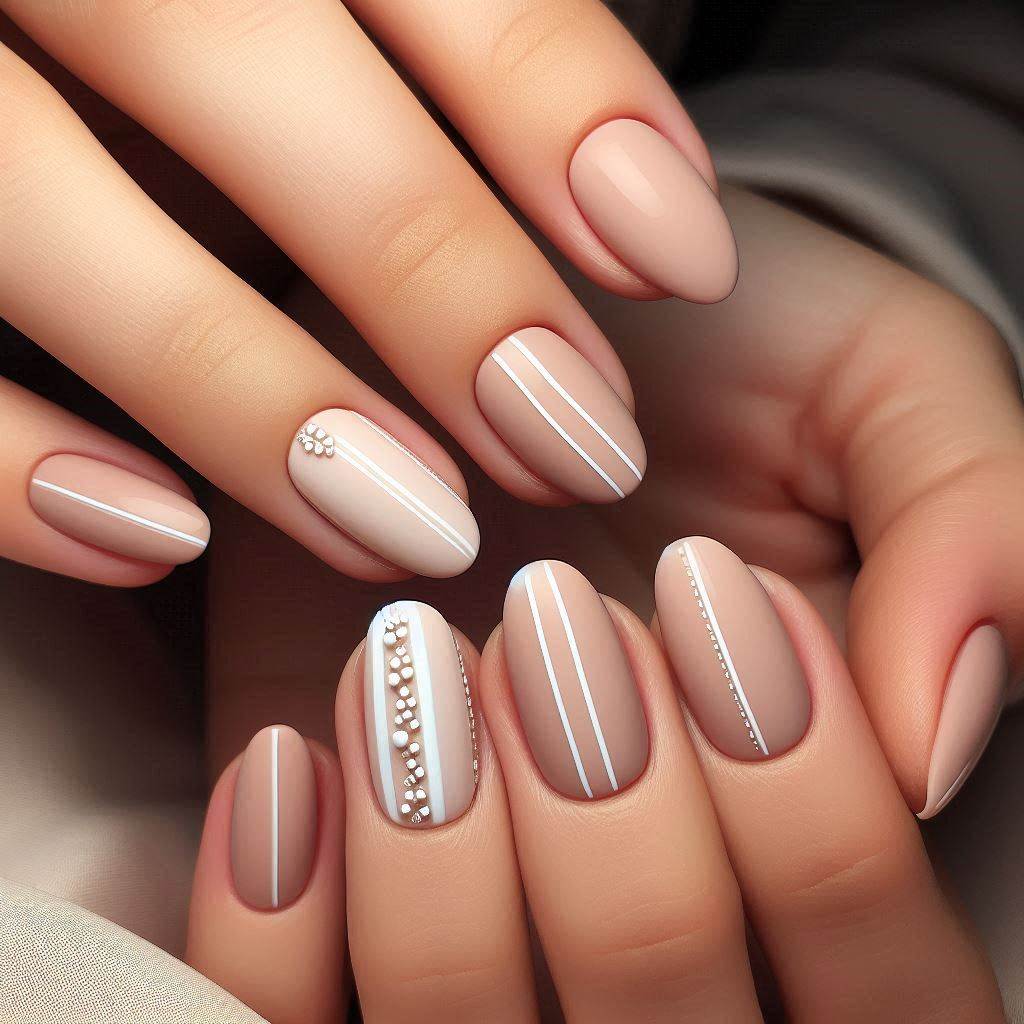 Minimalist Nude and White Duo