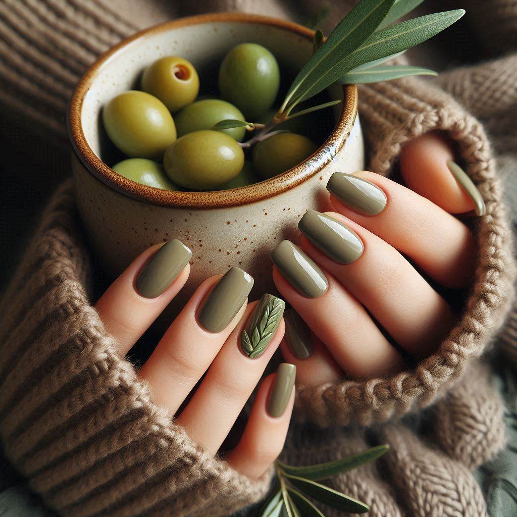 Glossy Olive Green