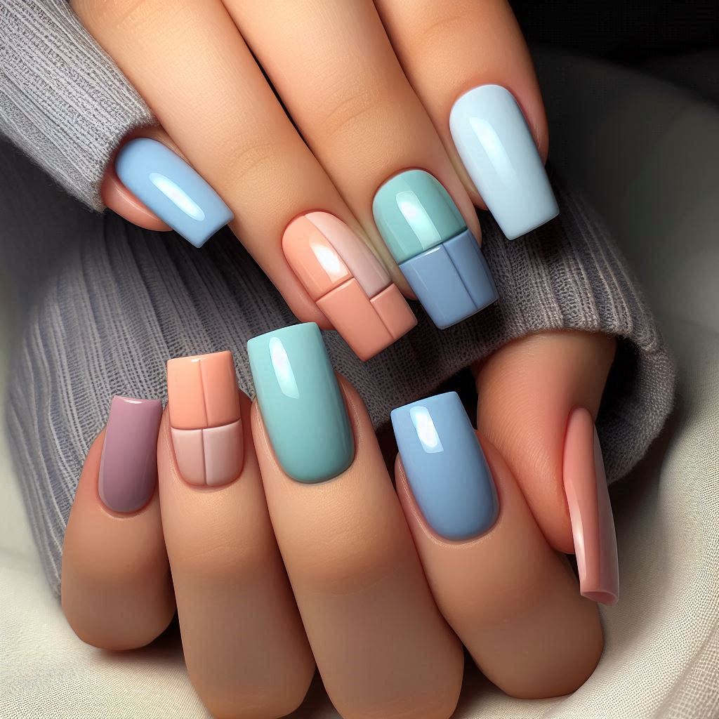 Pastel Color Blocking