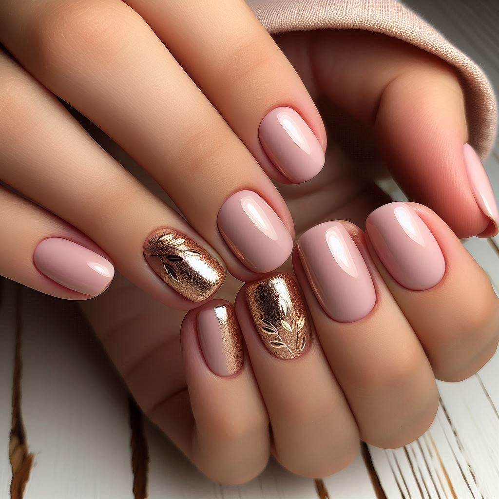 Blush and Gold Foil