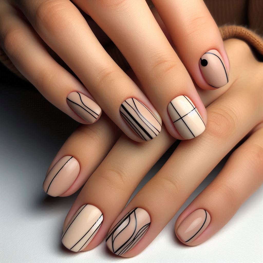Negative Space Black Lines