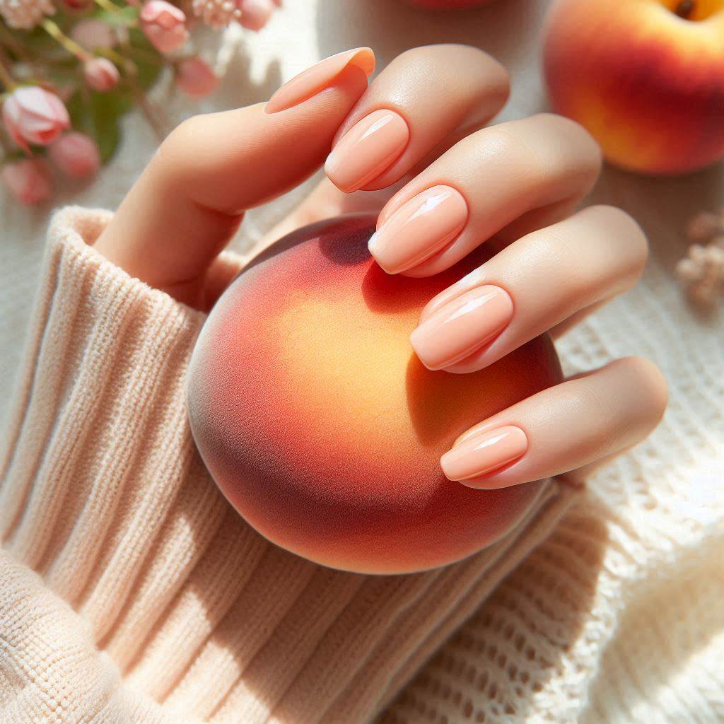 Peachy Clean Short Nails