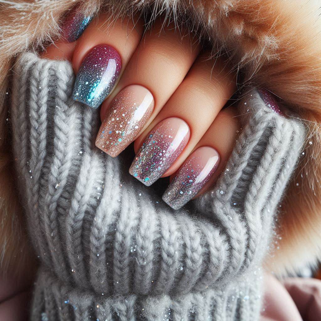 Subtle Glitter Gradient